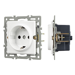 Механизм электрической розетки SCT-GP-MEU-PL-WH (250V, 16A) (Arlight, -)