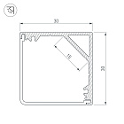 Профиль SL-KANT-H30-3000 ANOD (Arlight, Алюминий) Lednikoff