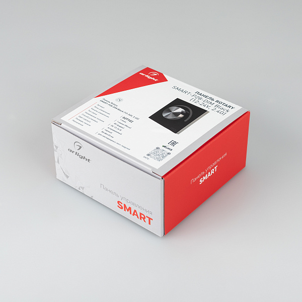 Панель Rotary SMART-P28-DIM Black (12-24V, 2.4G) (Arlight, IP20 Пластик, 5 лет) Lednikoff