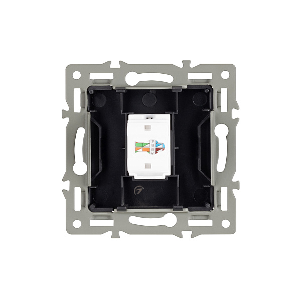 Механизм компьютерной розетки SCT-MPC1-PL-GR (RJ-45, CAT6) (Arlight, -) Lednikoff