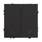 Механизм выключателя управления шторами SWT-NOBE-MKR2-SFPL-BK (230V, 10A) (Arlight, Черный оникс) Lednikoff