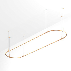 Основание ART-APRIORI-OVAL-HANG-4000x1000 (GD) (Arlight, IP20 Металл, 3 года)