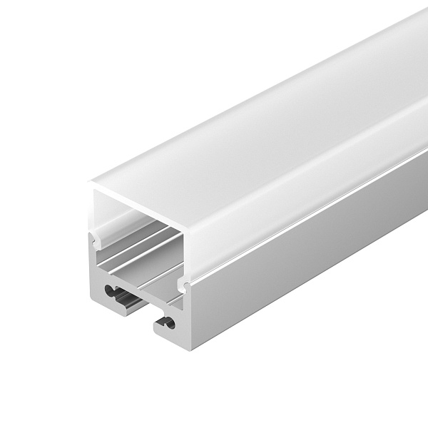 Профиль с экраном SL-LINE-2011M-2500 ANOD+OPAL SQUARE (Arlight, Алюминий) Lednikoff