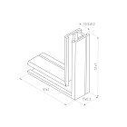 Коннектор угловой MAG-MICROCOSM-CON-L90 (BK) (Arlight, IP20 Металл, 3 года)