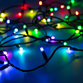 Светодиодная гирлянда ARD-STRING-CLASSIC-10000-BLACK-95LED-LIVE RGBW-DMX (24V, 10W) (Ardecoled, IP65)