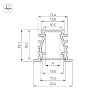Профиль TOP-DEEP-F-2000 ANOD (K13,P15) (Arlight, Алюминий) Lednikoff