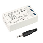 Аудиоконтроллер ARL-SOUND-RGB/RGBW (12-24V, 4x4A, RF ПДУ 24кн) (Arlight, IP20 Пластик, 3 года) Lednikoff
