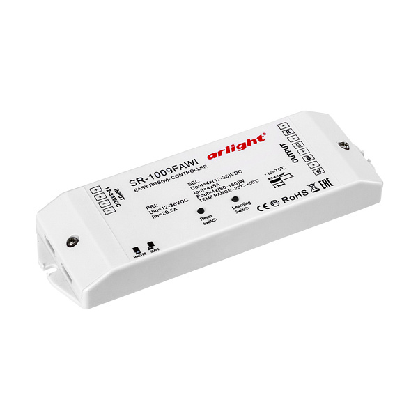 Контроллер SR-1009FA WiFi (12-36V, 240-720W) (Arlight, IP20 Пластик, 3 года) Lednikoff