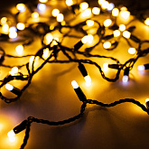 Светодиодная гирлянда ARD-STRING-CLASSIC-10000-BLACK-100LED-MILK-FLASH Warm (230V, 7W) (Ardecoled, IP65, 1 год)