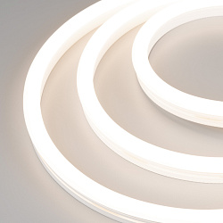 Светодиодная лента герметичная WAVE-SIDE-A120-12x25mm 230V Day4000 (12 W/m, IP67, 50m, wire x2) (Arlight, Грибовидная форма)