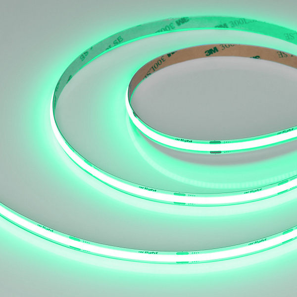 Светодиодная лента COB-X480-8mm 24V Green (8 W/m, IP20, 5m) (Arlight, -) Lednikoff