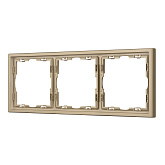 Рамка пластиковая FRM-NOBE-SFPL-3-GD (Arlight, Золотой песок)