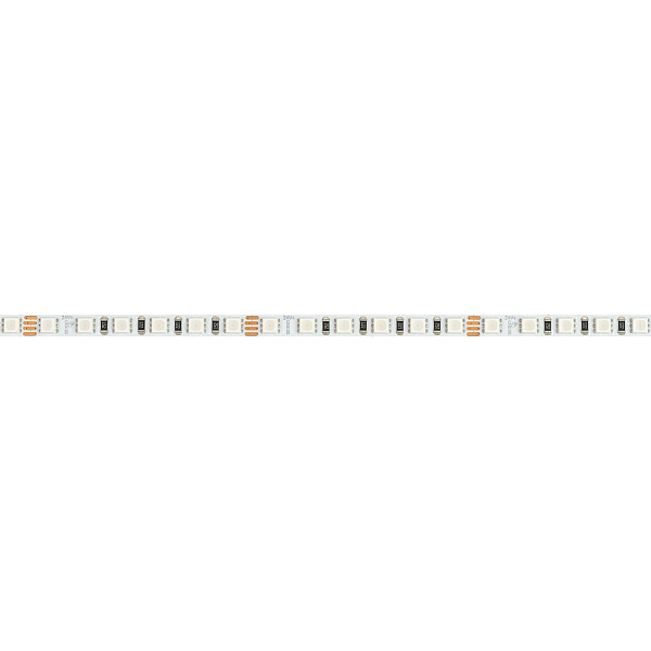 Светодиодная лента RT-G120-5mm 24V RGB (7.5 W/m, IP20, 3838, 5m) (Arlight, узкая) Lednikoff