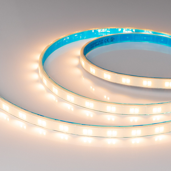 Светодиодная лента герметичная XRT-TPU-A80-12mm 24V Warm2700 (10 W/m, IP67, 5m) (Arlight, CRI>90) Lednikoff