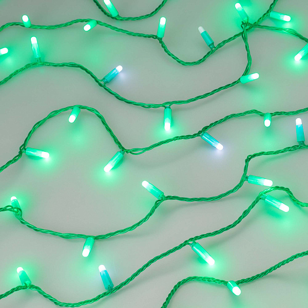 Светодиодная гирлянда ARD-STRING-CLASSIC-10000-GREEN-100LED-MILK-FLASH Green (230V, 7W) (Ardecoled, IP65) Lednikoff
