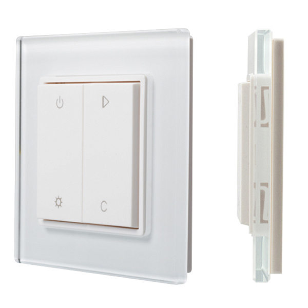 Панель Knob SR-2833RGB-RF-UP White (3V,RGBW,1зона) (Arlight, IP20 Пластик, 3 года) Lednikoff