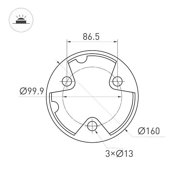 Светильник LGD-GUIDE-BOLL-H1000-20W Warm3500-MIX (GR, 280 deg, 230V) (Arlight, IP65 Металл, 5 лет) Lednikoff