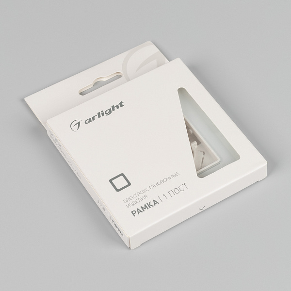 Рамка стеклянная FRM-OMALI-GS-1-WH (Arlight, -) Lednikoff