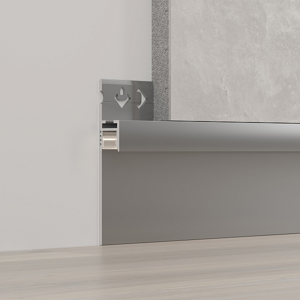 Профиль ARH-PLINTUS-50-FANTOM-3000 ANOD (Arlight, Алюминий) Lednikoff