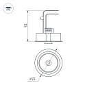 Светильник CL-SIMPLE-R78-9W Warm3000 (WH, 45 deg) (Arlight, IP20 Металл, 3 года) Lednikoff
