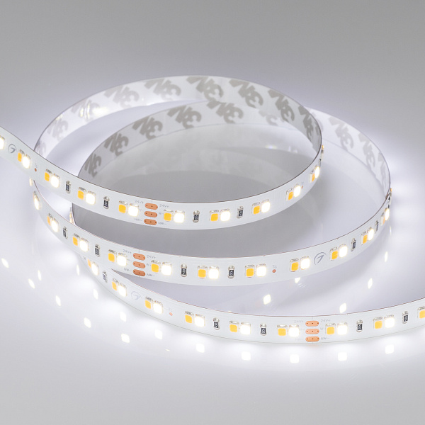 Светодиодная лента RT-A140-10mm 24V White-MIX (19.2 W/m, IP20, 2835, 5m) (Arlight, Изменяемая ЦТ) Lednikoff