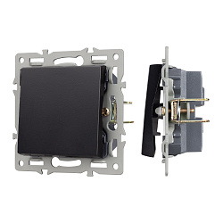 Механизм выключателя одноклавишный проходной SWT-MKP1-PL-BK (250V, 16A) (Arlight, -)