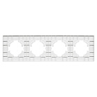 Рамка пластиковая FRM-PERIO-PL-4-BK (Arlight, -) Lednikoff