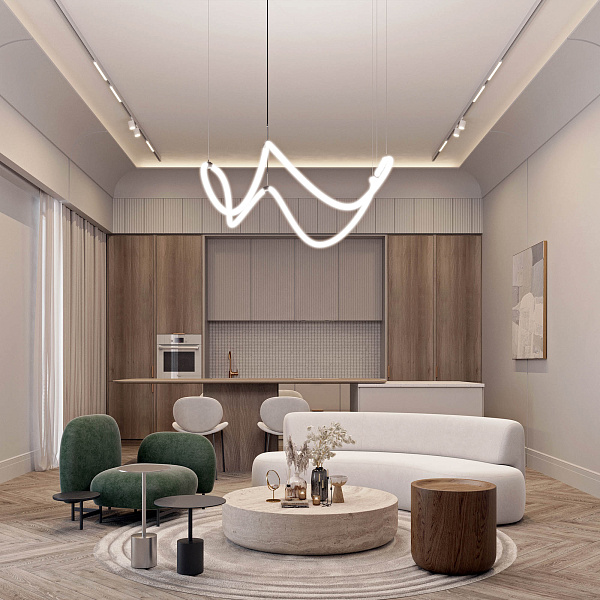 Светильник MAG-FLEX-TUBE-ELASTIC-L5000-70W Day4000 (BK, 360 deg, 48V) (Arlight, IP20 Металл, 3 года)