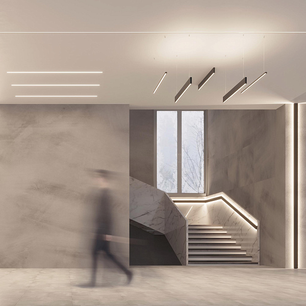 Профиль SL-LINE-3523-F-2500 BLACK (Arlight, Алюминий) Lednikoff