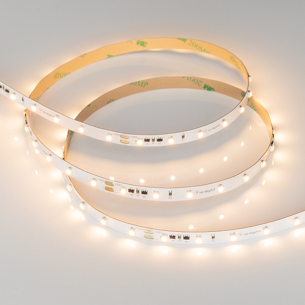 Светодиодная лента RT-10000 24V Warm3000 (3528, 60 LED/m, 10m) (Arlight, 4.8 Вт/м, IP20) Lednikoff