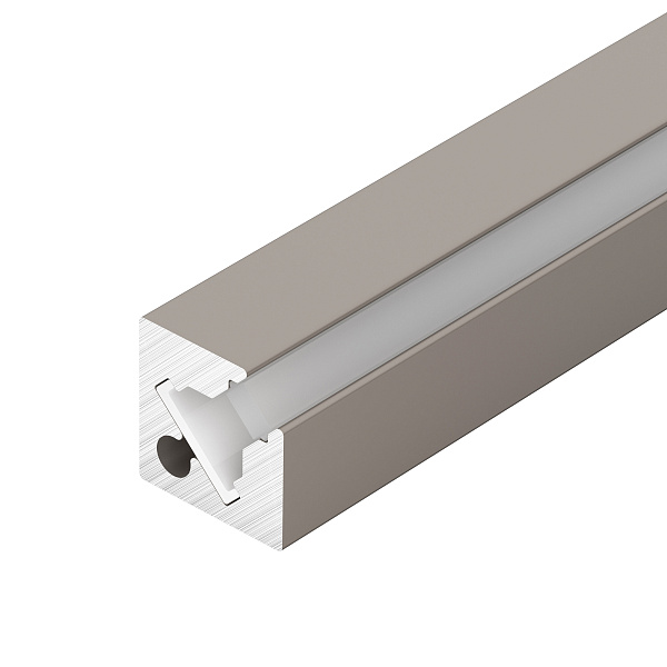 Профиль c экраном SL-KANT-H10-SQUARE-2000 CHAMPAGNE GOLD (Arlight, Алюминий+пластик) Lednikoff