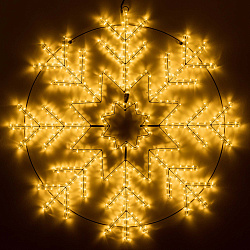 Фигура светодиодная ARD-SNOWFLAKE-M8-950x950-540LED Warm (230V, 33W) (Ardecoled, IP65, 1 год)