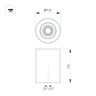 Светильник SP-FOCUS-R132-24W Day4000 (BK, 15 deg, 230V) (Arlight, IP54 Металл, 5 лет) Lednikoff