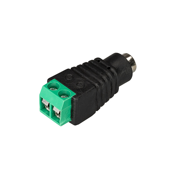 Коннектор Terminal-MONO-2pin-F (Jack 5.5) (Arlight, Пластик) Lednikoff