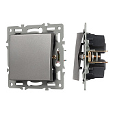 Механизм выключателя одноклавишный перекрёстный SWT-MKX1-PL-GR (250V, 16A) (Arlight, -)