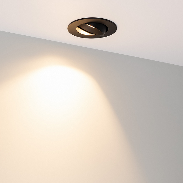 Светильник MS-ATOLL-BUILT-TURN-R94-10W Warm3000 (BK, 36 deg, 230V) (Arlight, IP54 Металл, 5 лет) Lednikoff