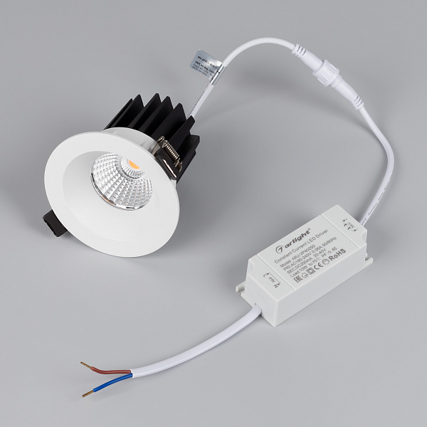 Светильник MS-ATOLL-BUILT-R86-10W Day4000 (WH, 60 deg, 230V) (Arlight, IP54 Металл, 5 лет) Lednikoff