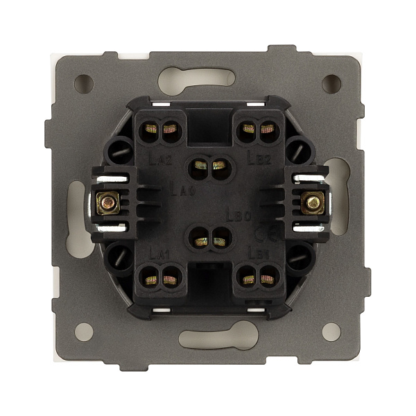 Механизм выключателя одноклавишный перекрёстный SWT-TENDO-MKX1-SFPL-GD (230V, 10A) (Arlight, Матовый песочный) Lednikoff