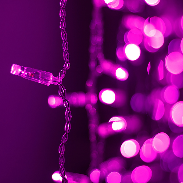 Светодиодная гирлянда ARD-CURTAIN-CLASSIC-2000x3000-CLEAR-760LED Pink (230V, 60W) (Ardecoled, IP65) Lednikoff
