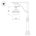 Светильник OXOR-AMPIL-BUE-495x500-150W Day4000 (BK, 120 deg, 230V) IP65 (Arlight, -) Lednikoff