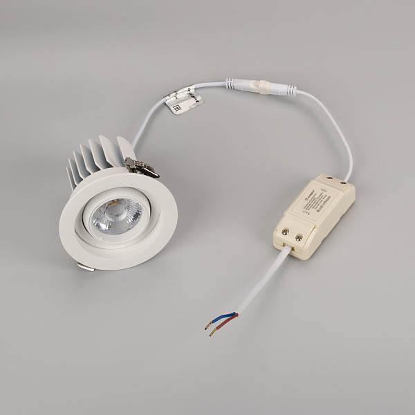 Светильник MS-VORTEX-BUILT-R90-12W Day4000 (WH-WH, 20 deg, 230V) (Arlight, IP20 Металл, 5 лет) Lednikoff