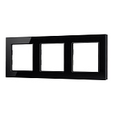 Рамка стеклянная FRM-GLARE-GS-3-BK (Arlight, -)