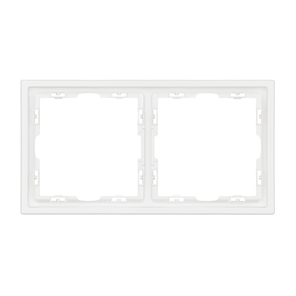 Рамка пластиковая FRM-NOBE-SFPL-2-WH (Arlight, Белый кварц) Lednikoff