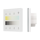 INTELLIGENT ARLIGHT Сенсорная панель SMART-DALI-301-11-4G-3SC-DT8 Белая (230V, встраиваемая, 2.4G) (IARL, IP20 Пластик, 5 лет)