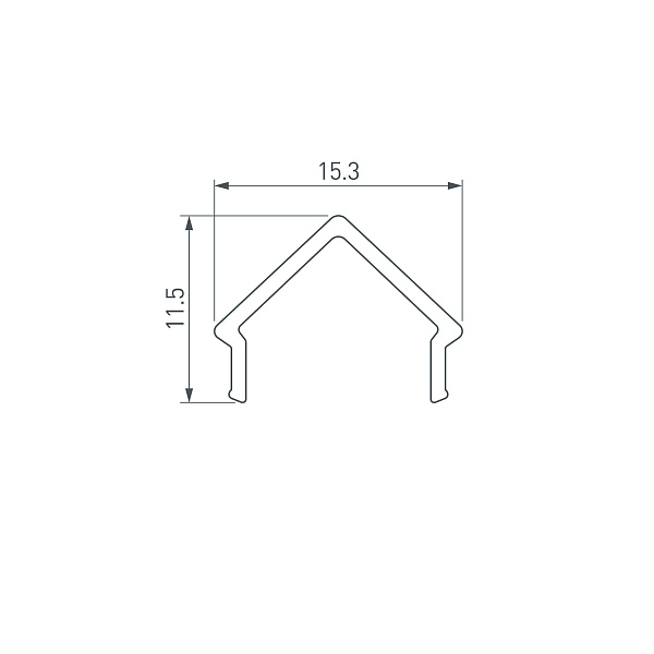 Экран ARH-DECORE-S12 Square Clear (Arlight, Пластик) Lednikoff