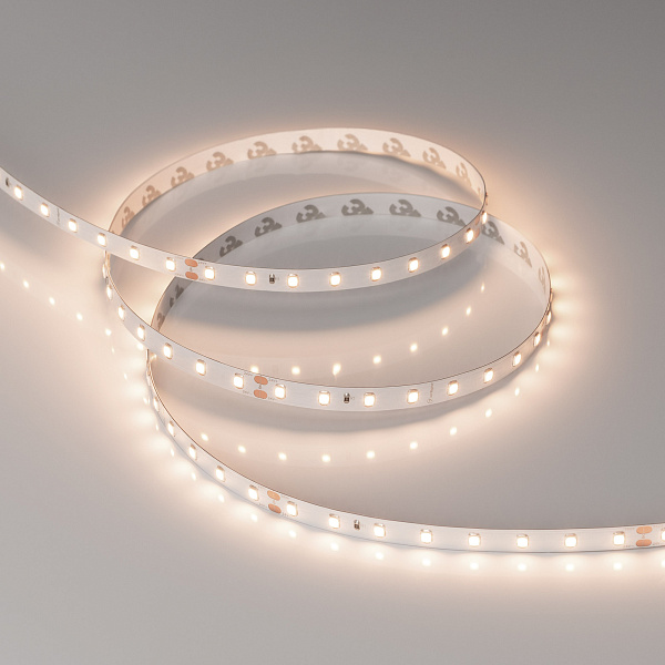Светодиодная лента RT-A80-8mm 24V Warm3500 (6 W/m, IP20, 2835, 5m) (Arlight, Открытый) Lednikoff
