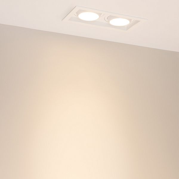 Светильник MS-VORTEX-BUILT-S210x117-2x20W Warm3000 (WH-WH, 20 deg, 230V) (Arlight, IP20 Металл, 5 лет) Lednikoff