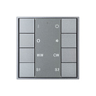 INTELLIGENT ARLIGHT Кнопочная панель DALI-201-23-1G-2SC-MIX-DT8-IN Silver (BUS, Frame) (IARL, IP20 Металл, 3 года) Lednikoff