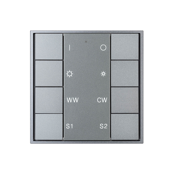 INTELLIGENT ARLIGHT Кнопочная панель DALI-201-23-1G-2SC-MIX-DT8-IN Silver (BUS, Frame) (IARL, IP20 Металл, 3 года) Lednikoff