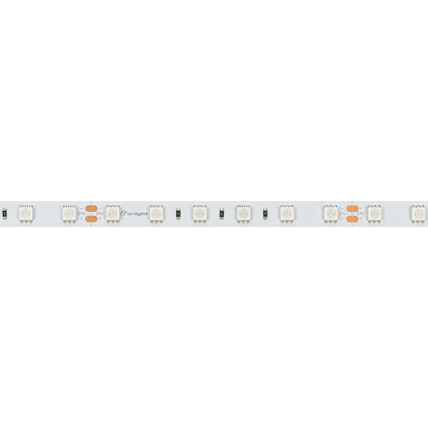 Светодиодная лента RT-B60-10mm 24V Orange (14.4 W/m, IP20, 5060, 5m) (Arlight, 14.4 Вт/м, IP20) Lednikoff